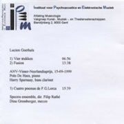 000611 - Lucien Goethals - IPEM - 3 tracks