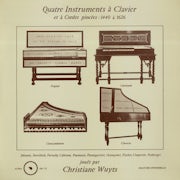 Alpha DB 175 - Quatre Instruments à Clavier et à Cordes pincées: 1440-1626 (Vinyl LP album scan)