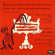 Decca 143.250: David Van De Woestijne - Concerto voor viool en XII solo-instrumenten (Vinyl 10'' album scan)