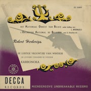 Nationaal Orkest van België, Robert Herberigs, Louis Weemaels - R. Herberigs - De lustige vrouwen van Windsor (Vinyl 10'' album scan)