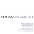 Emmanuel Durlet - Concerto voor Viool en Orkest